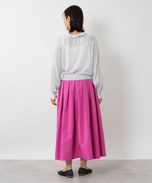 NEMIKA / ネミカ ミニ・ひざ丈スカート | タックフレアスカート【PASSIONE】 | 詳細3