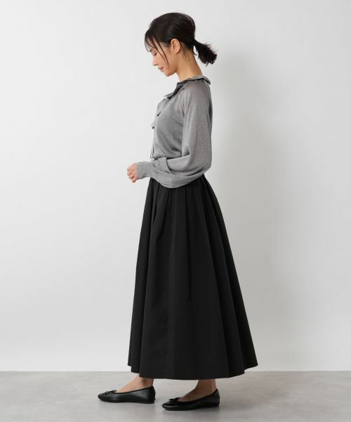 NEMIKA / ネミカ ミニ・ひざ丈スカート | タックフレアスカート【PASSIONE】 | 詳細5