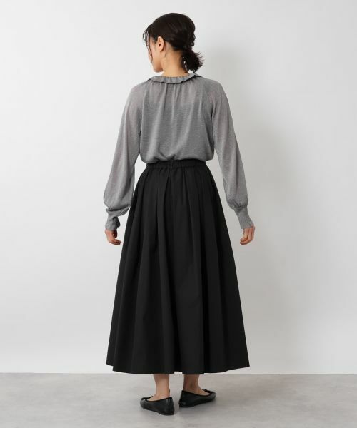 NEMIKA / ネミカ ミニ・ひざ丈スカート | タックフレアスカート【PASSIONE】 | 詳細6