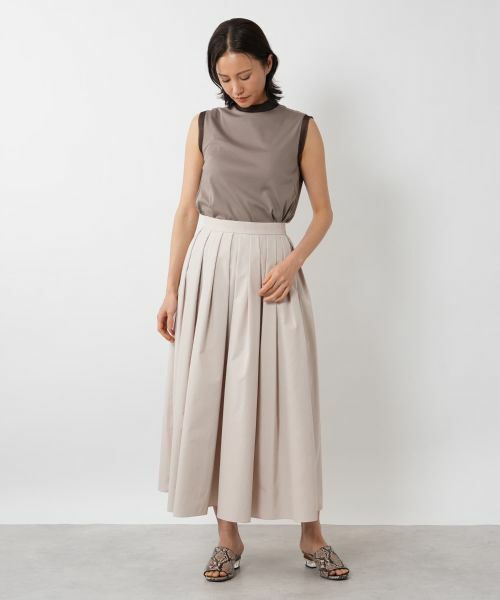 NEMIKA / ネミカ ミニ・ひざ丈スカート | タックフレアスカート【PASSIONE】 | 詳細7