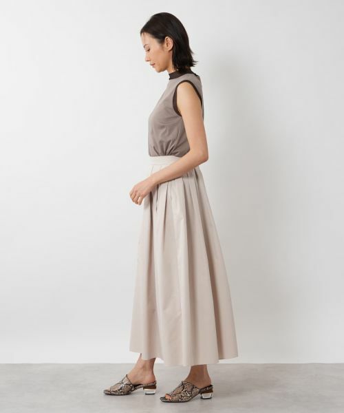 NEMIKA / ネミカ ミニ・ひざ丈スカート | タックフレアスカート【PASSIONE】 | 詳細8