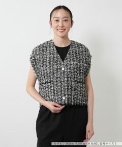 NEMIKA / ネミカ テーラードジャケット | ラメツイードベスト【PASSIONE】