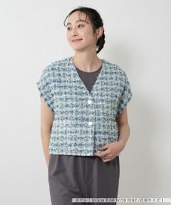 NEMIKA / ネミカ テーラードジャケット | ラメツイードベスト【PASSIONE】