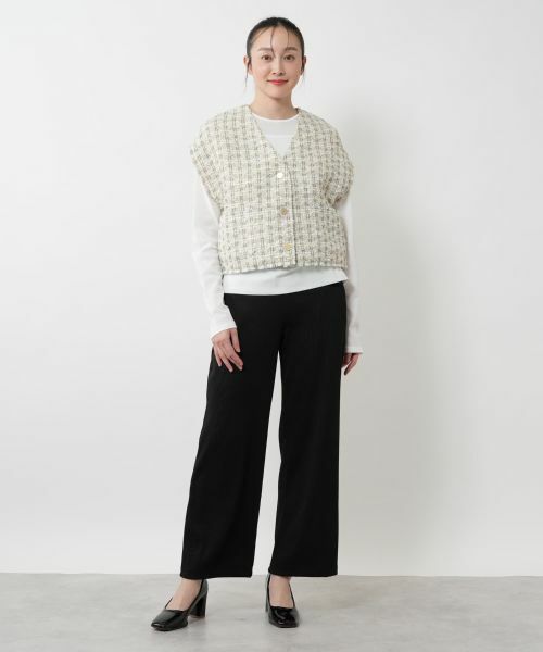 NEMIKA / ネミカ テーラードジャケット | ラメツイードベスト【PASSIONE】 | 詳細1
