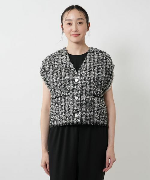 NEMIKA / ネミカ テーラードジャケット | ラメツイードベスト【PASSIONE】 | 詳細7