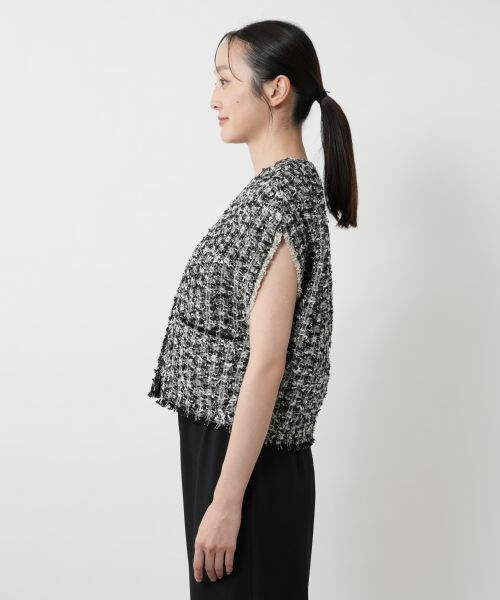 NEMIKA / ネミカ テーラードジャケット | ラメツイードベスト【PASSIONE】 | 詳細8