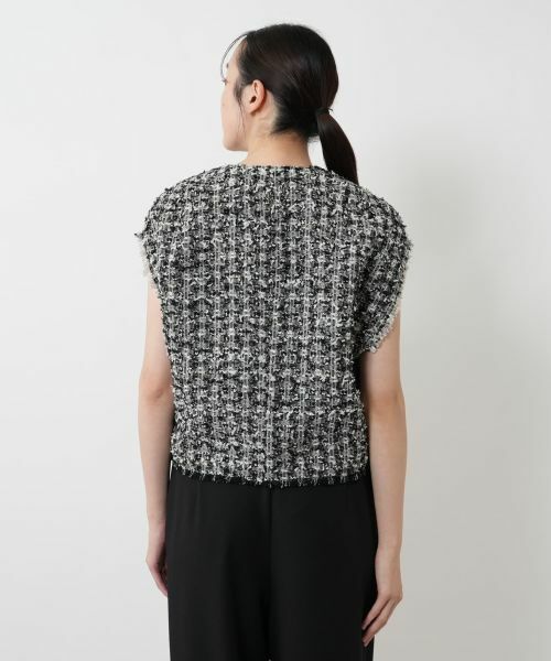 NEMIKA / ネミカ テーラードジャケット | ラメツイードベスト【PASSIONE】 | 詳細9