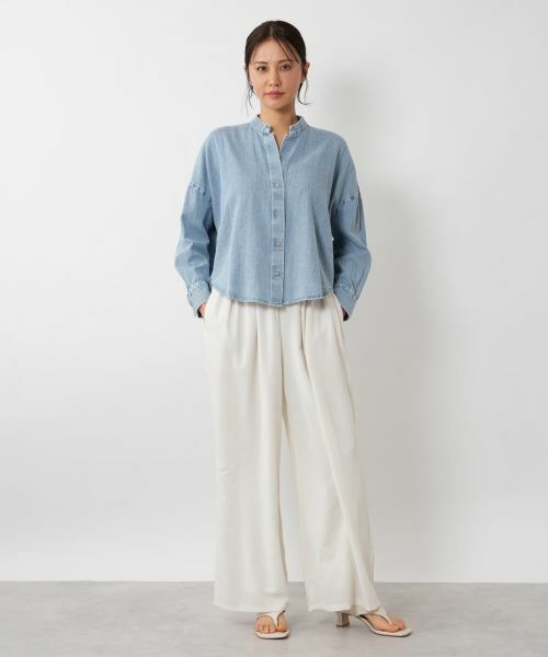 NEMIKA / ネミカ シャツ・ブラウス | バンドカラースキッパーシャツ【PASSIONE】 | 詳細1