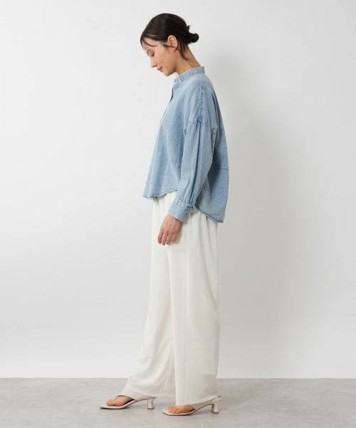 NEMIKA / ネミカ シャツ・ブラウス | バンドカラースキッパーシャツ【PASSIONE】 | 詳細2