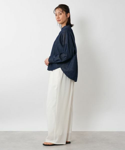 NEMIKA / ネミカ シャツ・ブラウス | バンドカラースキッパーシャツ【PASSIONE】 | 詳細5