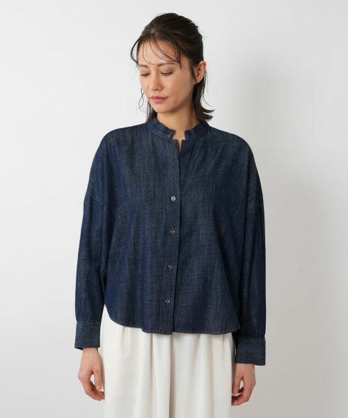 NEMIKA / ネミカ シャツ・ブラウス | バンドカラースキッパーシャツ【PASSIONE】 | 詳細7