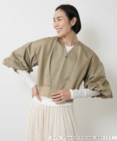 NEMIKA / ネミカ テーラードジャケット | ボリュームスリーブブルゾン【PASSIONE】