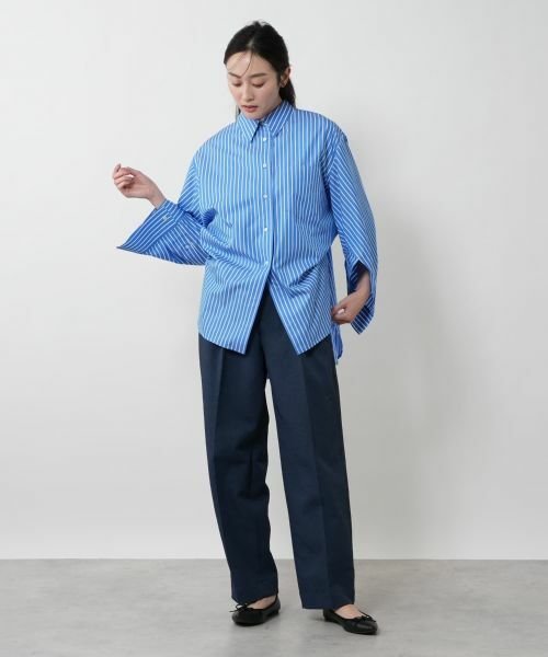 NEMIKA / ネミカ シャツ・ブラウス | オーバーサイズストライプシャツ【PASSIONE】 | 詳細15