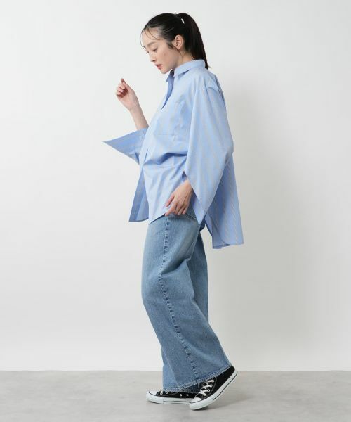 NEMIKA / ネミカ シャツ・ブラウス | オーバーサイズストライプシャツ【PASSIONE】 | 詳細2