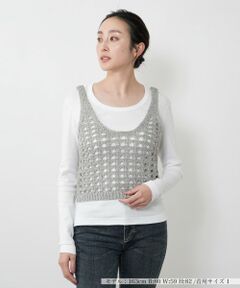 NEMIKA / ネミカ テーラードジャケット | クロシェ編みニットベスト【PASSIONE】