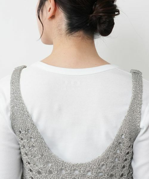 NEMIKA / ネミカ テーラードジャケット | クロシェ編みニットベスト【PASSIONE】 | 詳細11
