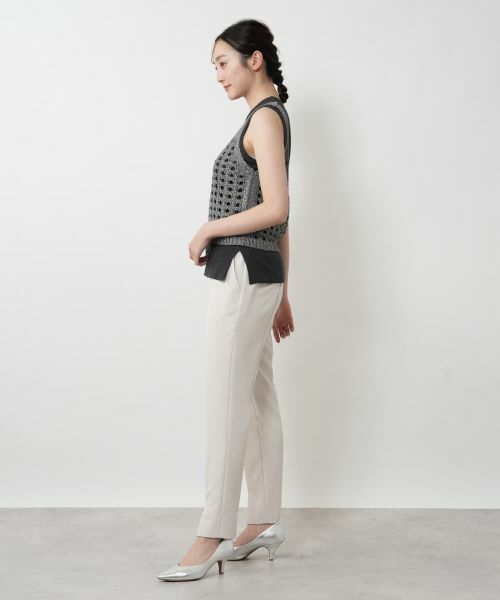 NEMIKA / ネミカ テーラードジャケット | クロシェ編みニットベスト【PASSIONE】 | 詳細2