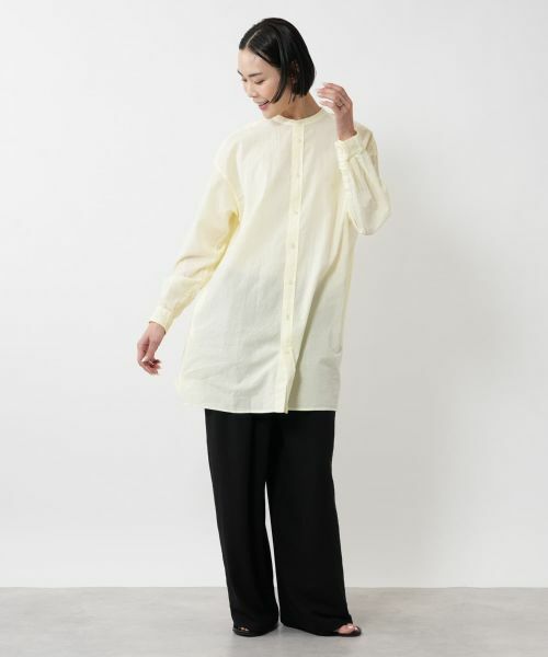 NEMIKA / ネミカ シャツ・ブラウス | バンドカラーシャツ【PASSIONE】 | 詳細1