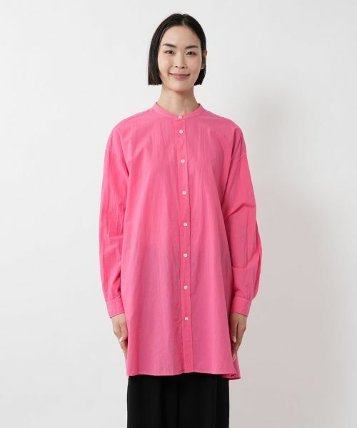 NEMIKA / ネミカ シャツ・ブラウス | バンドカラーシャツ【PASSIONE】 | 詳細10