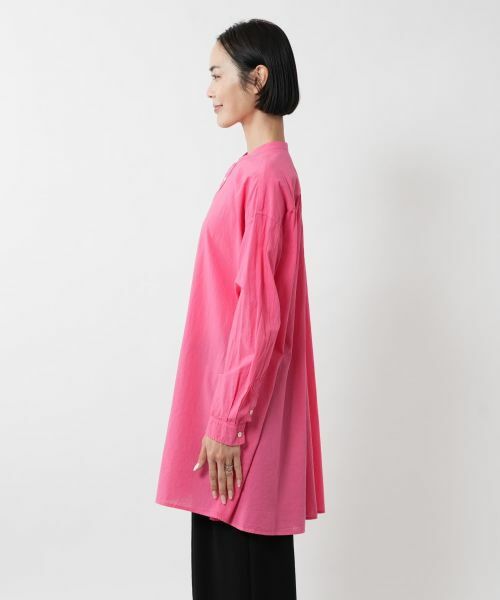 NEMIKA / ネミカ シャツ・ブラウス | バンドカラーシャツ【PASSIONE】 | 詳細11