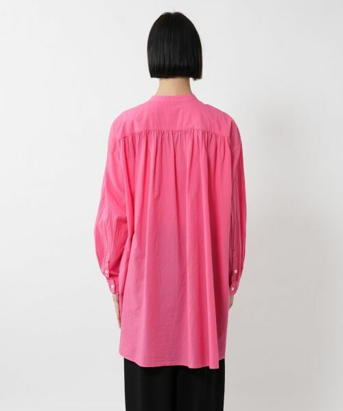 NEMIKA / ネミカ シャツ・ブラウス | バンドカラーシャツ【PASSIONE】 | 詳細12