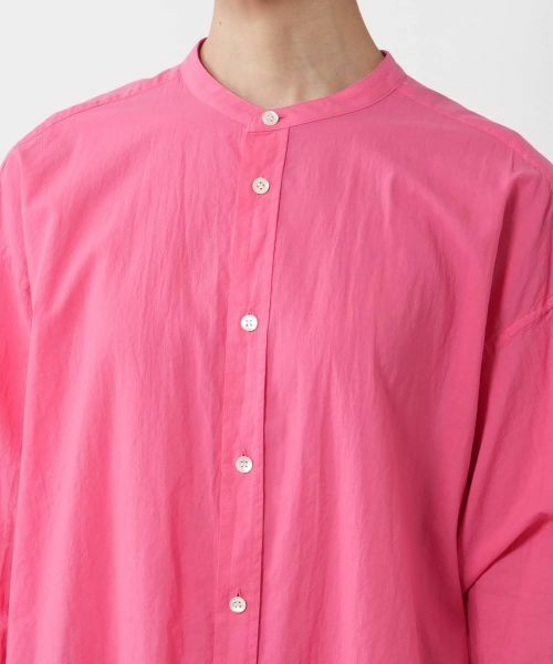 NEMIKA / ネミカ シャツ・ブラウス | バンドカラーシャツ【PASSIONE】 | 詳細13