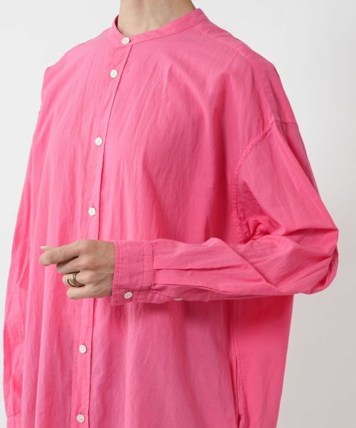 NEMIKA / ネミカ シャツ・ブラウス | バンドカラーシャツ【PASSIONE】 | 詳細15