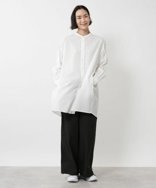 NEMIKA / ネミカ シャツ・ブラウス | バンドカラーシャツ【PASSIONE】 | 詳細4