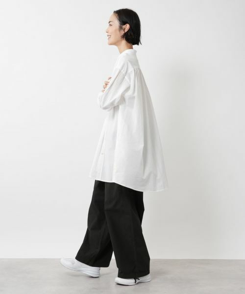 NEMIKA / ネミカ シャツ・ブラウス | バンドカラーシャツ【PASSIONE】 | 詳細5