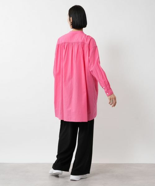 NEMIKA / ネミカ シャツ・ブラウス | バンドカラーシャツ【PASSIONE】 | 詳細9