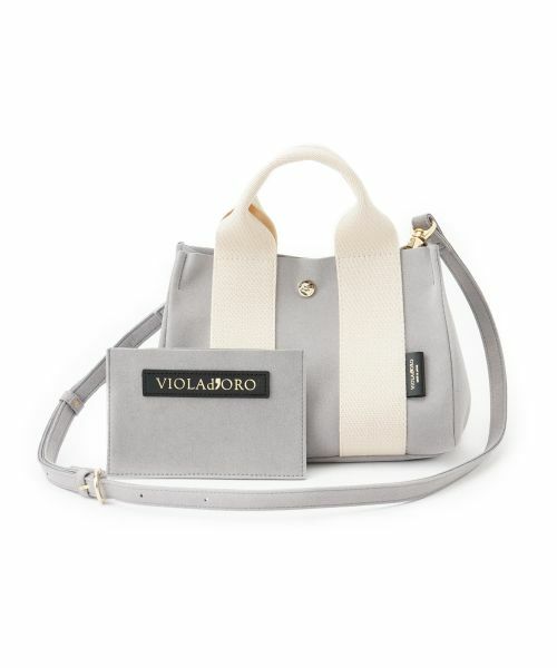 NEMIKA/ネミカ 2WAYミニトートバッグ【VIOLAd'ORO】 ライトグレー その他 NEMIKA/ネミカ 2WAYミニトートバッグ【VIOLAd'ORO】 ライトグレー その他