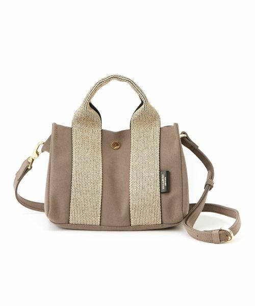 NEMIKA / ネミカ トートバッグ | ラメテープトートミニバッグ【VIOLAd’ORO】（キャメル）