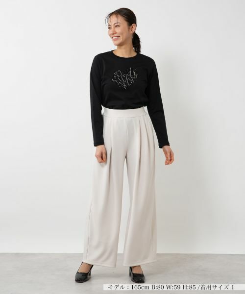 NEMIKA / ネミカ その他パンツ | タックワイドパンツ【PUPULA】 | 詳細1