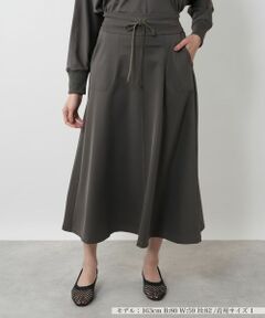 NEMIKA / ネミカ ミニ・ひざ丈スカート | ウエストドロストスカート【PUPULA】