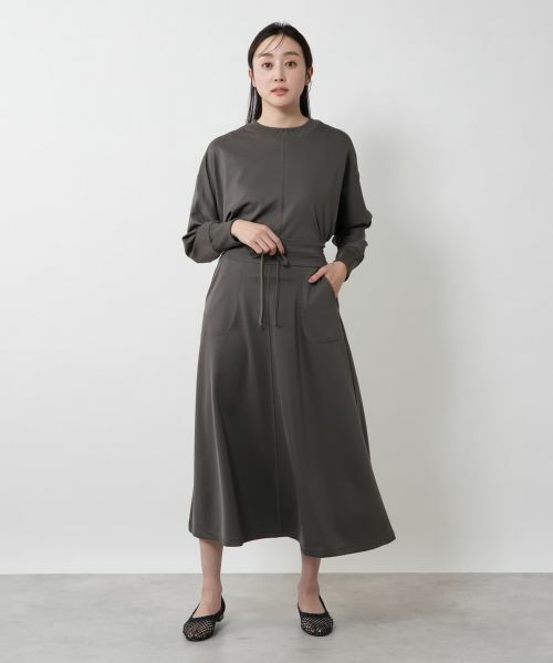 NEMIKA / ネミカ ミニ・ひざ丈スカート | ウエストドロストスカート【PUPULA】 | 詳細11