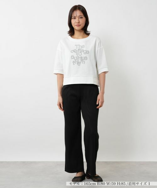 NEMIKA / ネミカ カットソー | レタリング刺繍プルオーバー【PUPULA】 | 詳細1