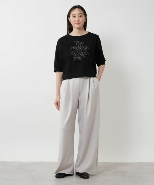 NEMIKA / ネミカ カットソー | レタリング刺繍プルオーバー【PUPULA】 | 詳細12