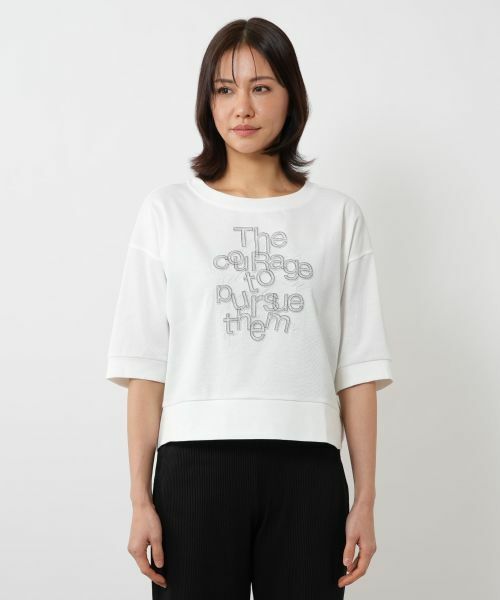 NEMIKA / ネミカ カットソー | レタリング刺繍プルオーバー【PUPULA】 | 詳細4