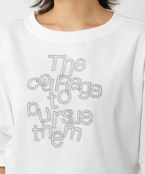 NEMIKA / ネミカ カットソー | レタリング刺繍プルオーバー【PUPULA】 | 詳細7