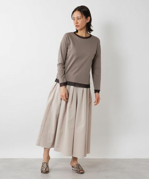 NEMIKA / ネミカ カットソー | シアートリムロングスリーブトップス【PUPULA】 | 詳細7