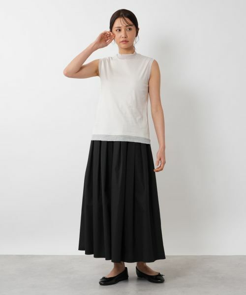 NEMIKA / ネミカ カットソー | シアートリムノースリーブトップス【PUPULA】 | 詳細1