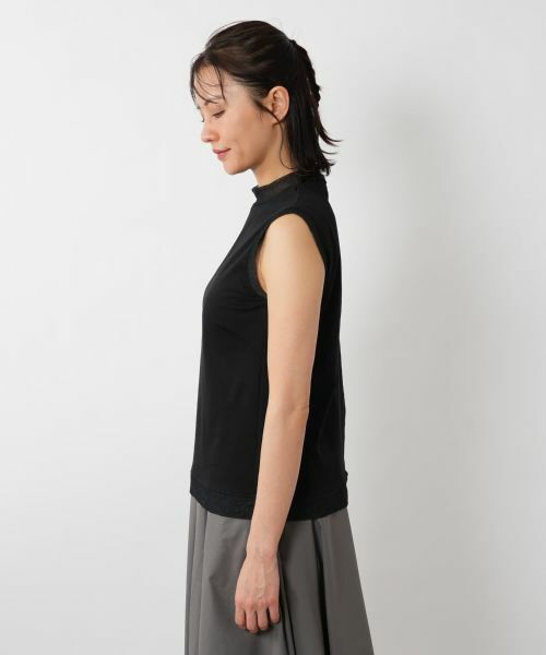 NEMIKA / ネミカ カットソー | シアートリムノースリーブトップス【PUPULA】 | 詳細14