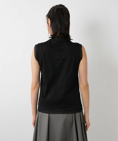 NEMIKA / ネミカ カットソー | シアートリムノースリーブトップス【PUPULA】 | 詳細15