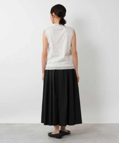 NEMIKA / ネミカ カットソー | シアートリムノースリーブトップス【PUPULA】 | 詳細3