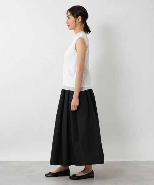 NEMIKA / ネミカ カットソー | シアートリムノースリーブトップス【PUPULA】 | 詳細5