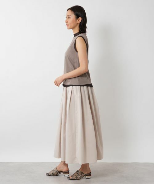 NEMIKA / ネミカ カットソー | シアートリムノースリーブトップス【PUPULA】 | 詳細8