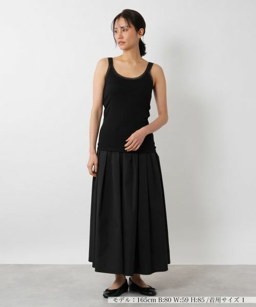 NEMIKA / ネミカ キャミソール・チューブトップ | シアートリムタンクトップ【PUPULA】 | 詳細4