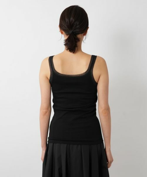 NEMIKA / ネミカ キャミソール・チューブトップ | シアートリムタンクトップ【PUPULA】 | 詳細9