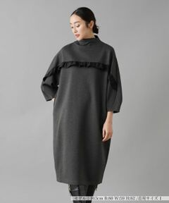 【新品】グレーハイウェストドレス JILL STUART ジルスチュアート バイカラーレースドレス グレー/S