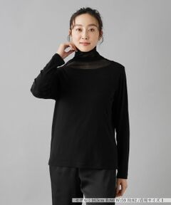 NEMIKA / ネミカ カットソー | シアーハイネックプルオーバー【PUPULA】